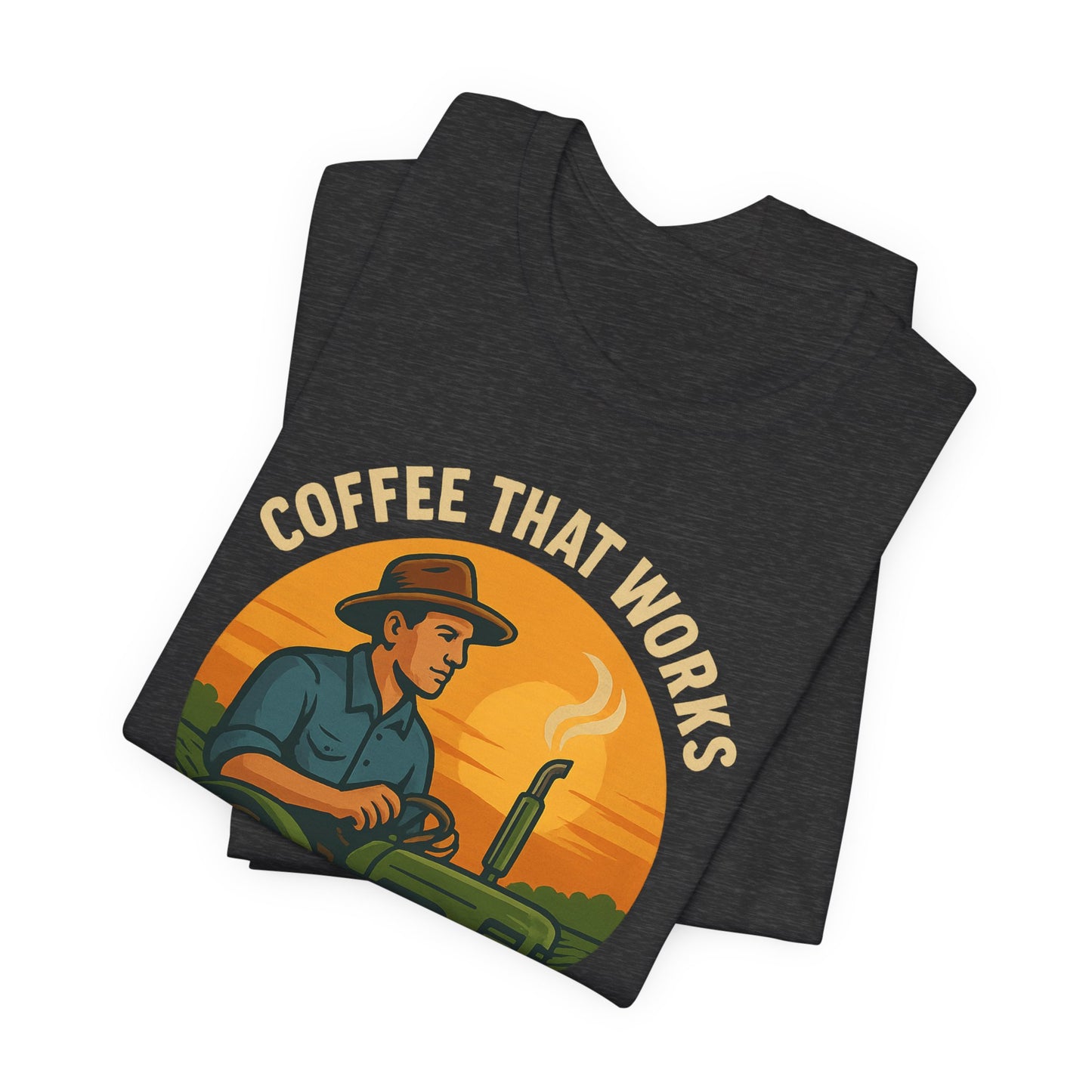 Coffee-Themed Unisex Tee, Vintage Farm Shirt, Coffee Lover Gift, Gifts for Him, Men's Graphic Tee, Cool Casual Wear