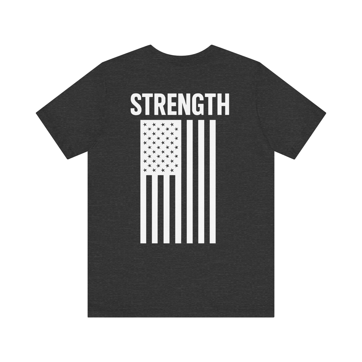 Patriotic Strength T-Shirt, Unisex Tee, 4th of July Shirt, Independence Day Apparel, Casual Summer Wear, Gift for Veterans
