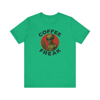 Coffee Freak Unisex Jersey Short Sleeve Tee, Cute Alien Tee, Funny Coffee Shirt for Coffee Lovers, Quirky Graphic Tee, Perfect for [...]