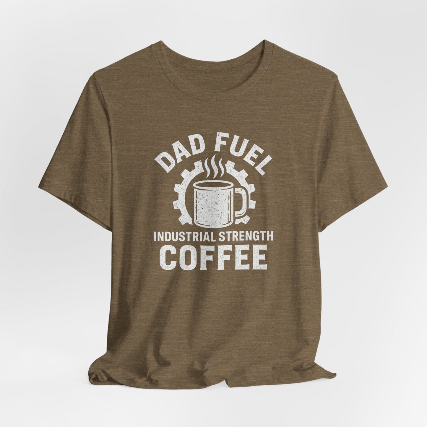 Industrial Strength Coffee Tee for Dads, Funny Gift for Father's Day, Coffee Lover T-Shirt, Unisex Casual Wear, Dad Humor Apparel