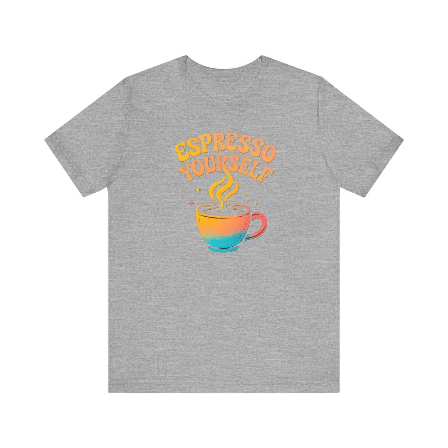 Espresso Yourself Unisex Tee | Coffee Lover Gift, Cute Graphic T-Shirt, Perfect for Baristas, Casual Wear, Fun Gift for Coffee Enthusiasts
