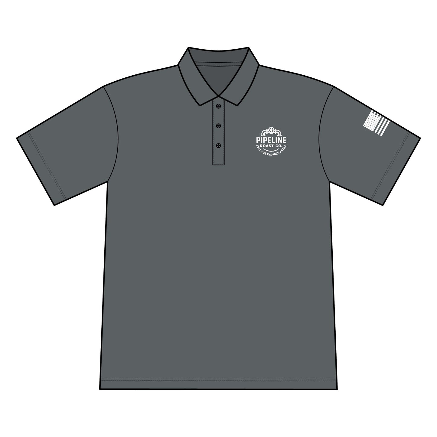 Pipeline Roast Co. Port Authority Polo – Moisture-Wicking Performance Wear