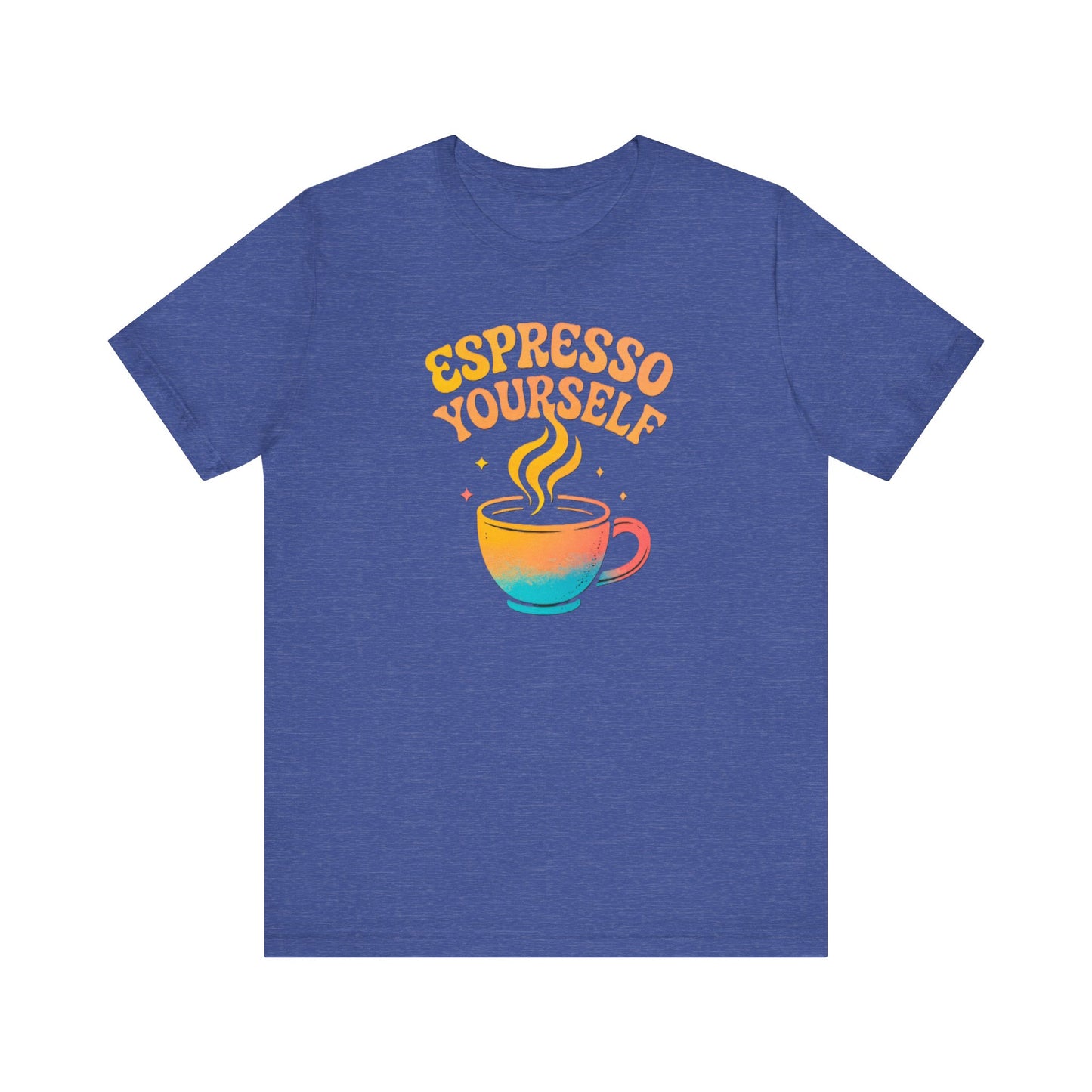 Espresso Yourself Unisex Tee | Coffee Lover Gift, Cute Graphic T-Shirt, Perfect for Baristas, Casual Wear, Fun Gift for Coffee Enthusiasts