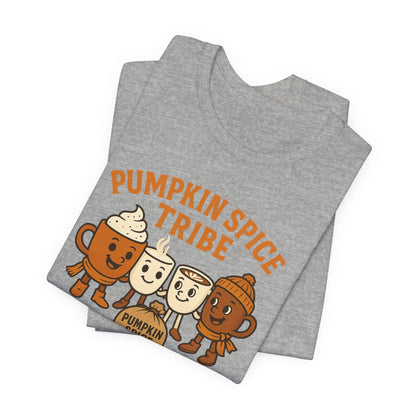 Pumpkin Spice Tribe Tee, Fall T-Shirt, Coffee Lover Gift, Unisex Shirt, Autumn Apparel, Pumpkin Spice Shirt