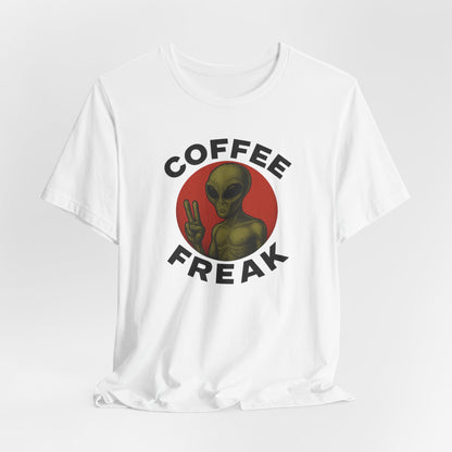 Coffee Freak Unisex Jersey Short Sleeve Tee, Cute Alien Tee, Funny Coffee Shirt for Coffee Lovers, Quirky Graphic Tee, Perfect for [...]