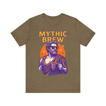 Mythic Brew Tee - Unisex Graphic T-Shirt, Coffee Lover Shirt, Gifts for Him, Vintage Style Tee, Casual Wear