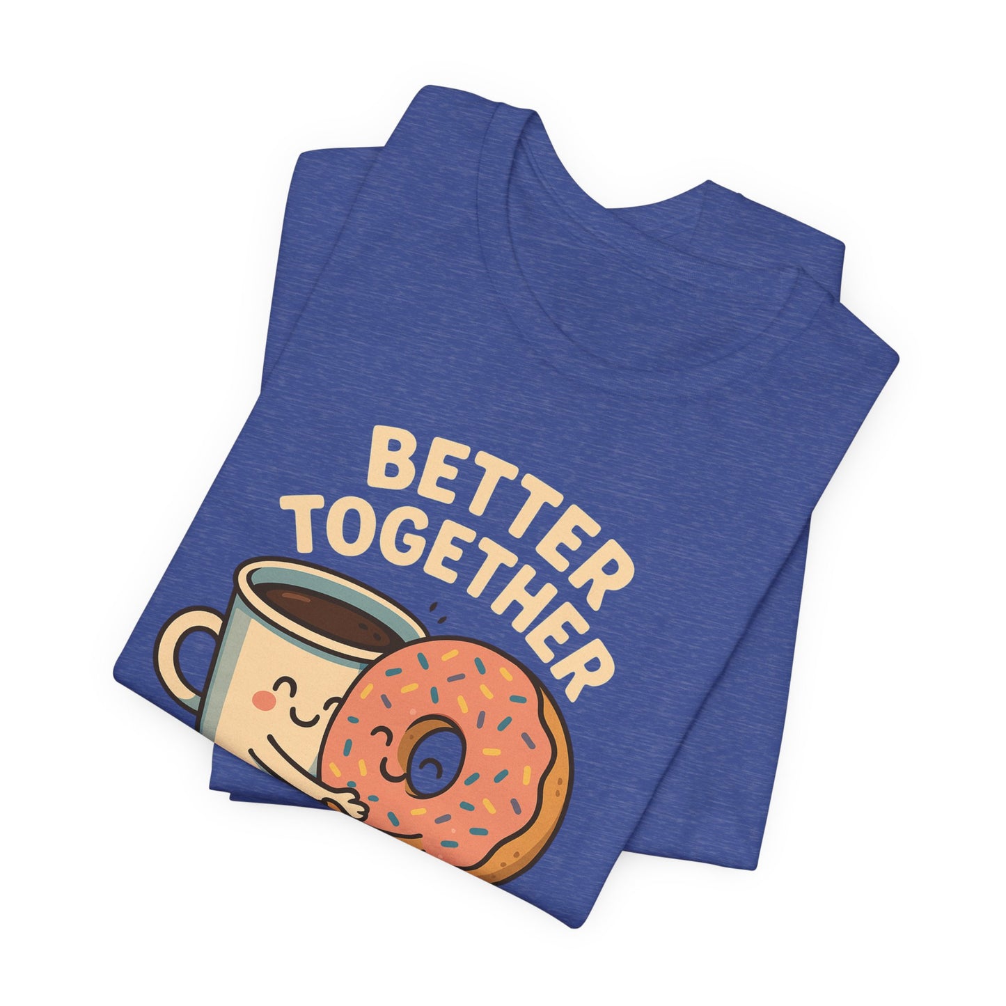Cute Coffee and Donut Tee, Unisex Jersey Short Sleeve Tee, Funny Food Lover Shirt, Gift for Coffee Lovers, Cute Breakfast Apparel, [...]