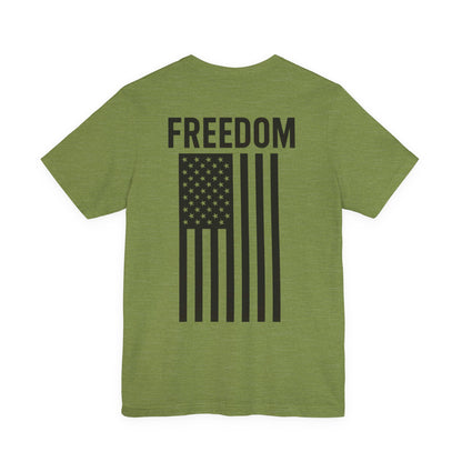 Freedom Flag Unisex Tee - Patriotic Shirt for Independence Day, Casual Wear, USA Pride, Gift for Veterans, Summer Style