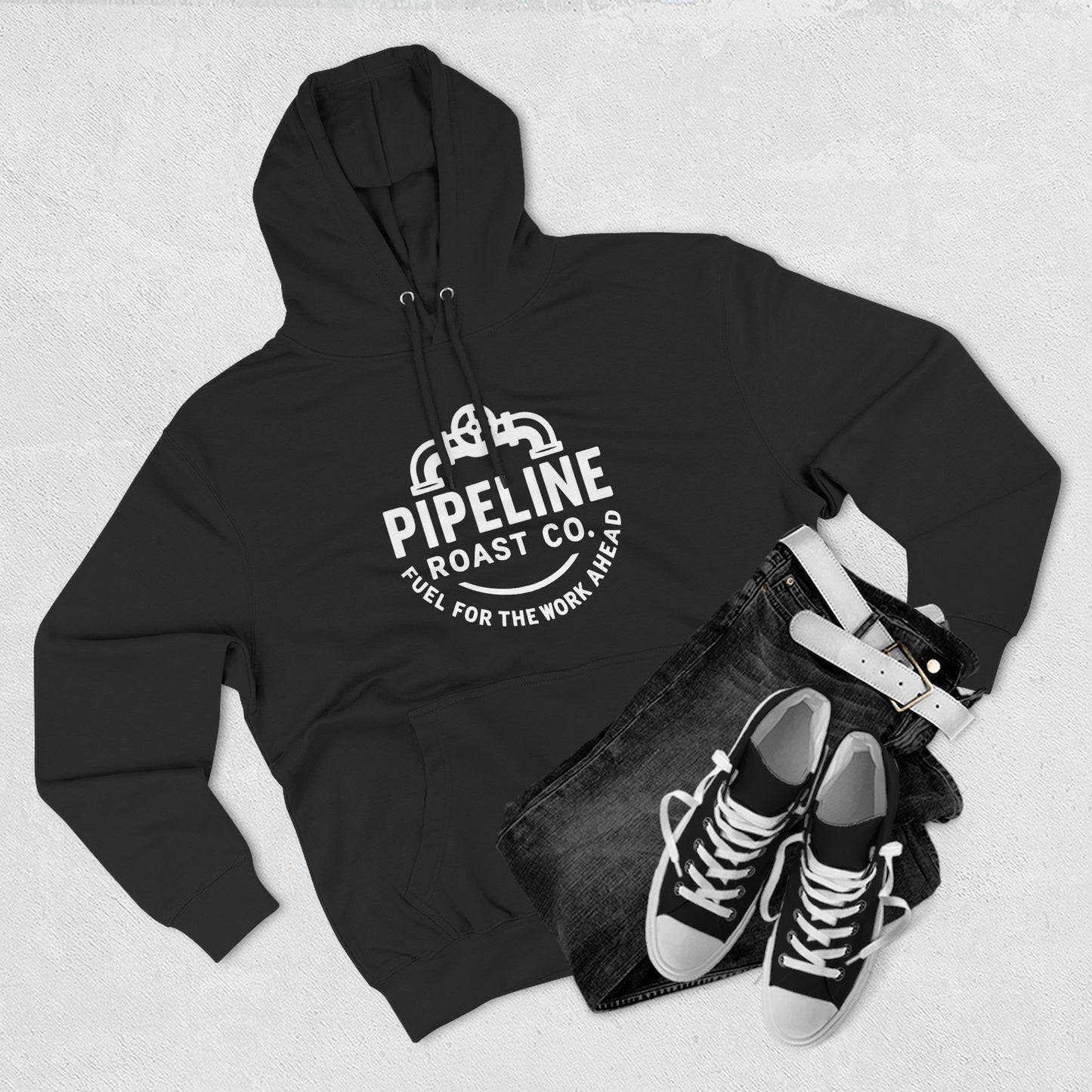 Pipeline Roast Co. Branded Hoodie – Cozy Coffee Hoodie for Hardworking Comfort