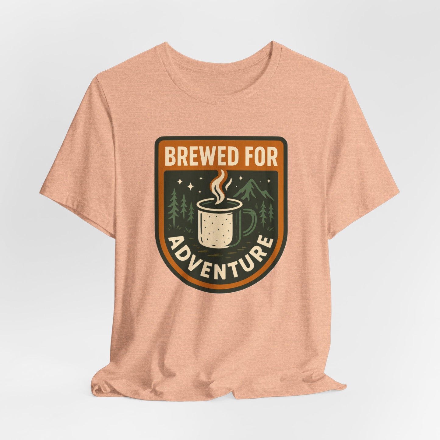 Adventure Brewed Graphic Tee - Perfect for Outdoors Lovers, Travel, Hiking, Camping, Gift for Adventurers