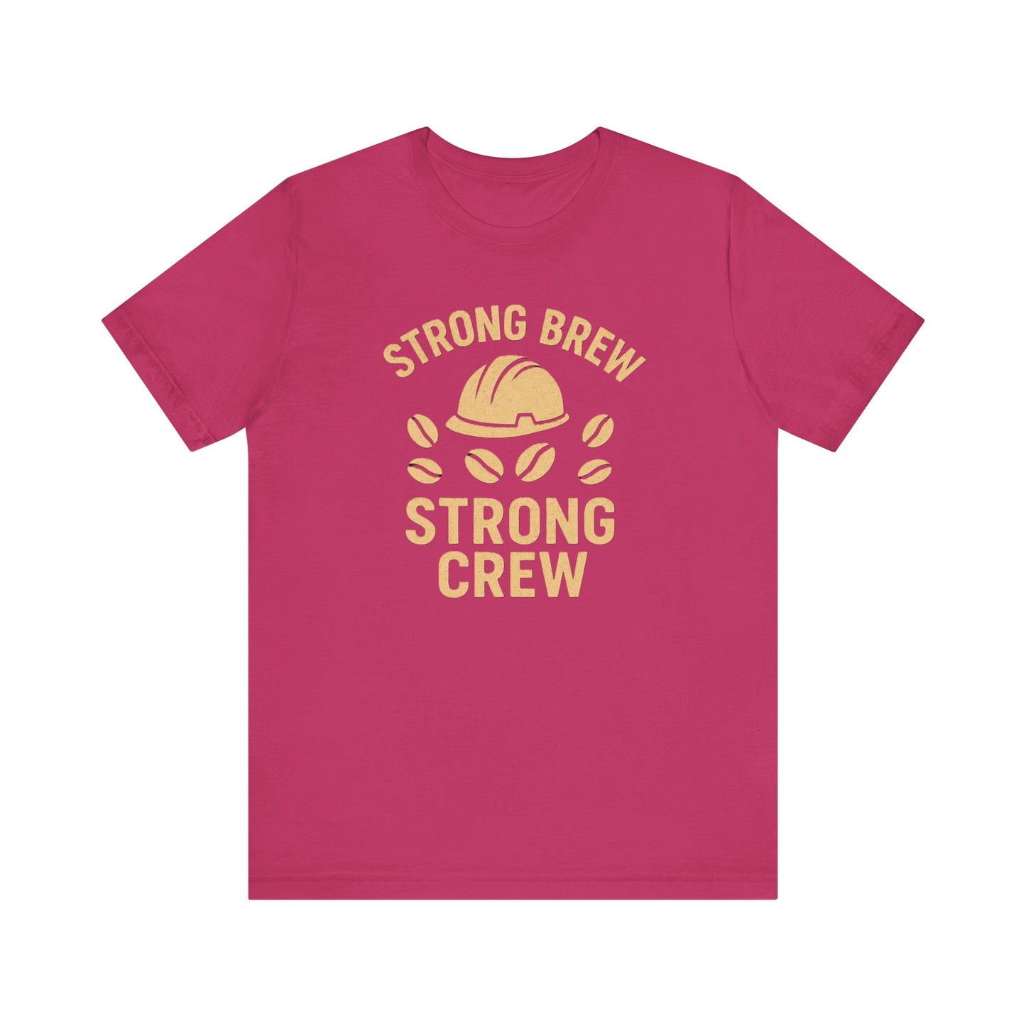 Strong Brew Crew Tee - Unisex T-Shirt for Coffee Lovers, Casual Wear, Work Apparel, Gift for Dad, Men’s Fashion