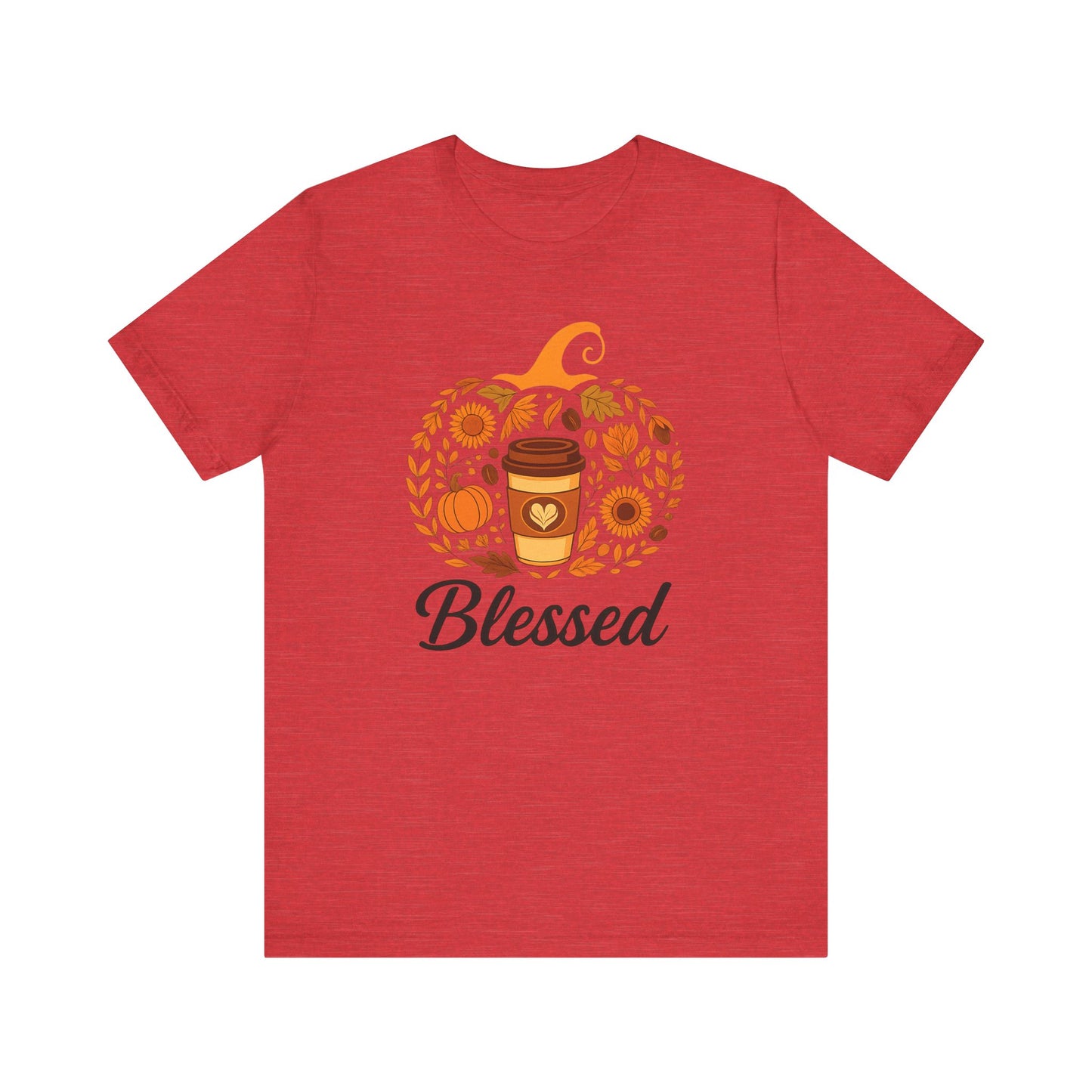 Blessed Pumpkin Fall T-Shirt - Cozy Autumn Style, Perfect Gift for Thanksgiving, Harvest Celebration, Casual Wear, Seasonal Fashion