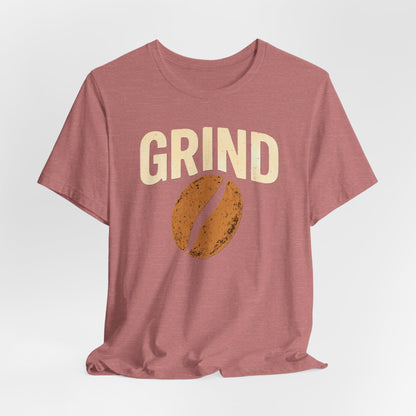 Coffee Lover's Grind Tee, Unisex Short Sleeve Shirt, Perfect Gift for Baristas, Casual Coffee Shop Style, Great for Birthdays, Coffee Days