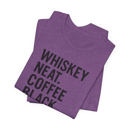 Whiskey and Coffee Graphic Tee - Perfect for Coffee Lovers, Gift Idea for Men and Women, Casual Wear, Birthday, Everyday Style