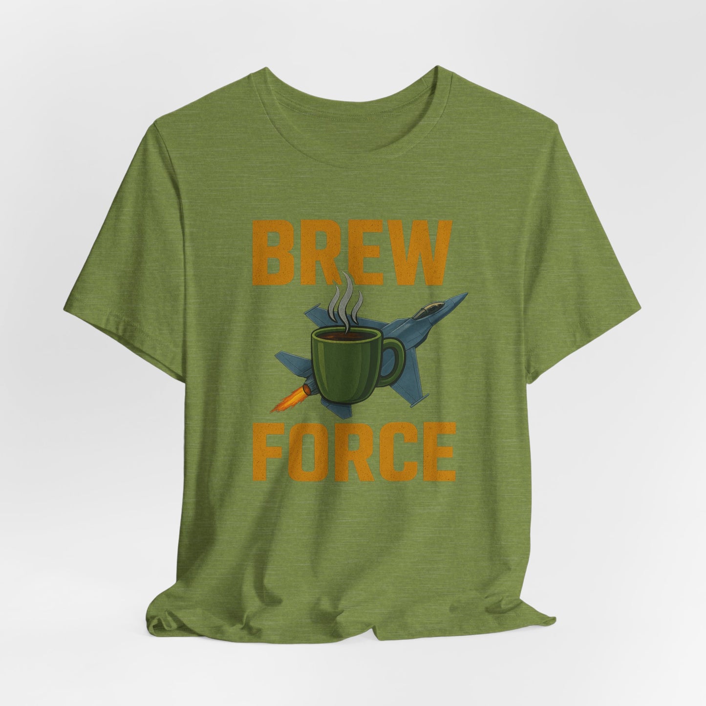 Brew Force Coffee Tee, Unisex Coffee Lover's T-Shirt, Gifts for Baristas, Father’s Day Gift, Coffee Enthusiast Apparel