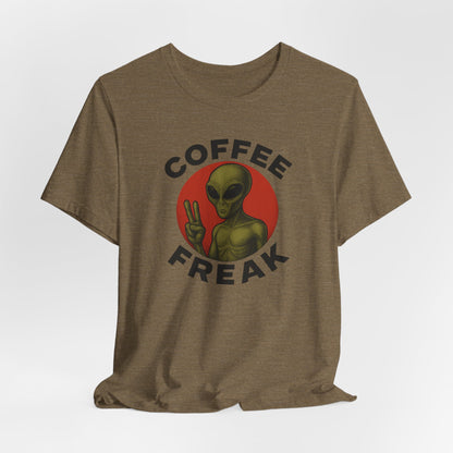 Coffee Freak Unisex Jersey Short Sleeve Tee, Cute Alien Tee, Funny Coffee Shirt for Coffee Lovers, Quirky Graphic Tee, Perfect for [...]