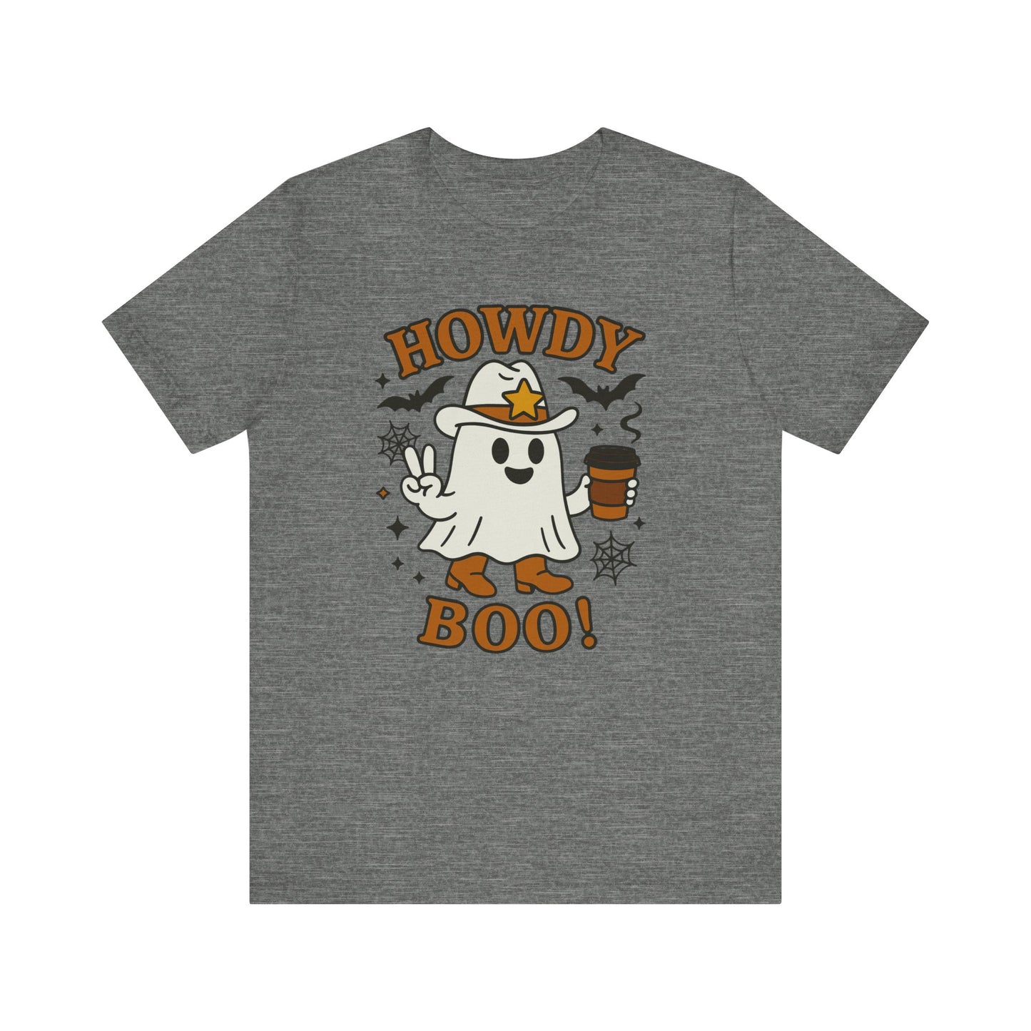 Howdy Boo Ghost Tee, Unisex Halloween T-Shirt, Funny Graphic Tee, Halloween Costume Shirt, Spooky Season Apparel