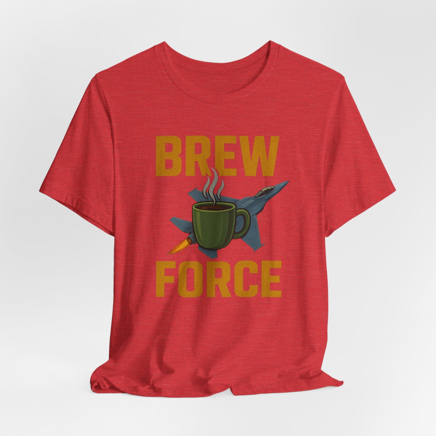 Brew Force Coffee Tee, Unisex Coffee Lover's T-Shirt, Gifts for Baristas, Father’s Day Gift, Coffee Enthusiast Apparel