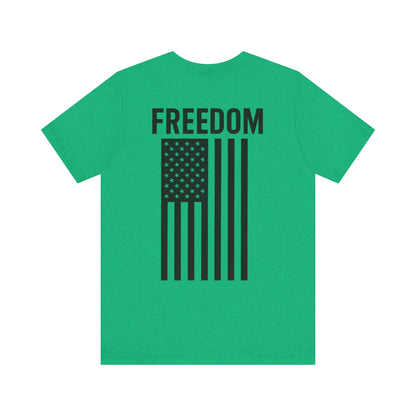 Freedom Flag Unisex Tee - Patriotic Shirt for Independence Day, Casual Wear, USA Pride, Gift for Veterans, Summer Style