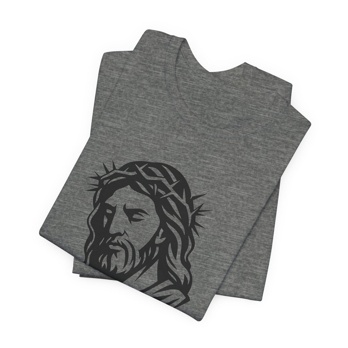 Faith Bible Verse Graphic Tee – Inspirational Psalm 23:5 Shirt, Crown of Thorns Design