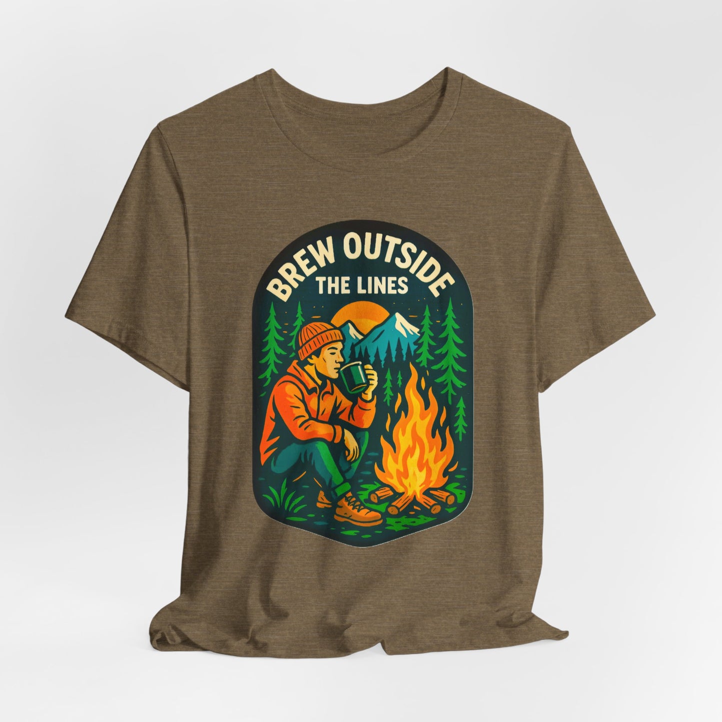 Outdoor Adventure Tee with Retro Campfire Design, Unisex Casual Shirt, Perfect for Camping, Hiking, Gifts for Nature Lovers, Outdoor [...]