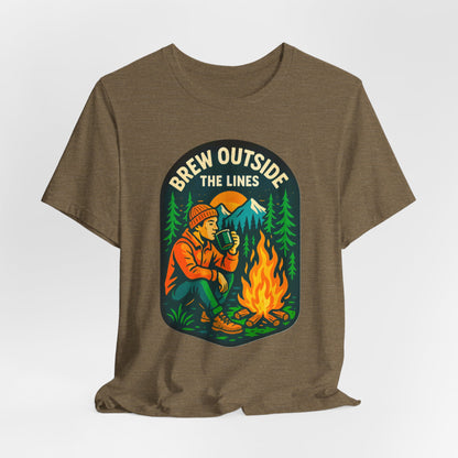 Outdoor Adventure Tee with Retro Campfire Design, Unisex Casual Shirt, Perfect for Camping, Hiking, Gifts for Nature Lovers, Outdoor [...]