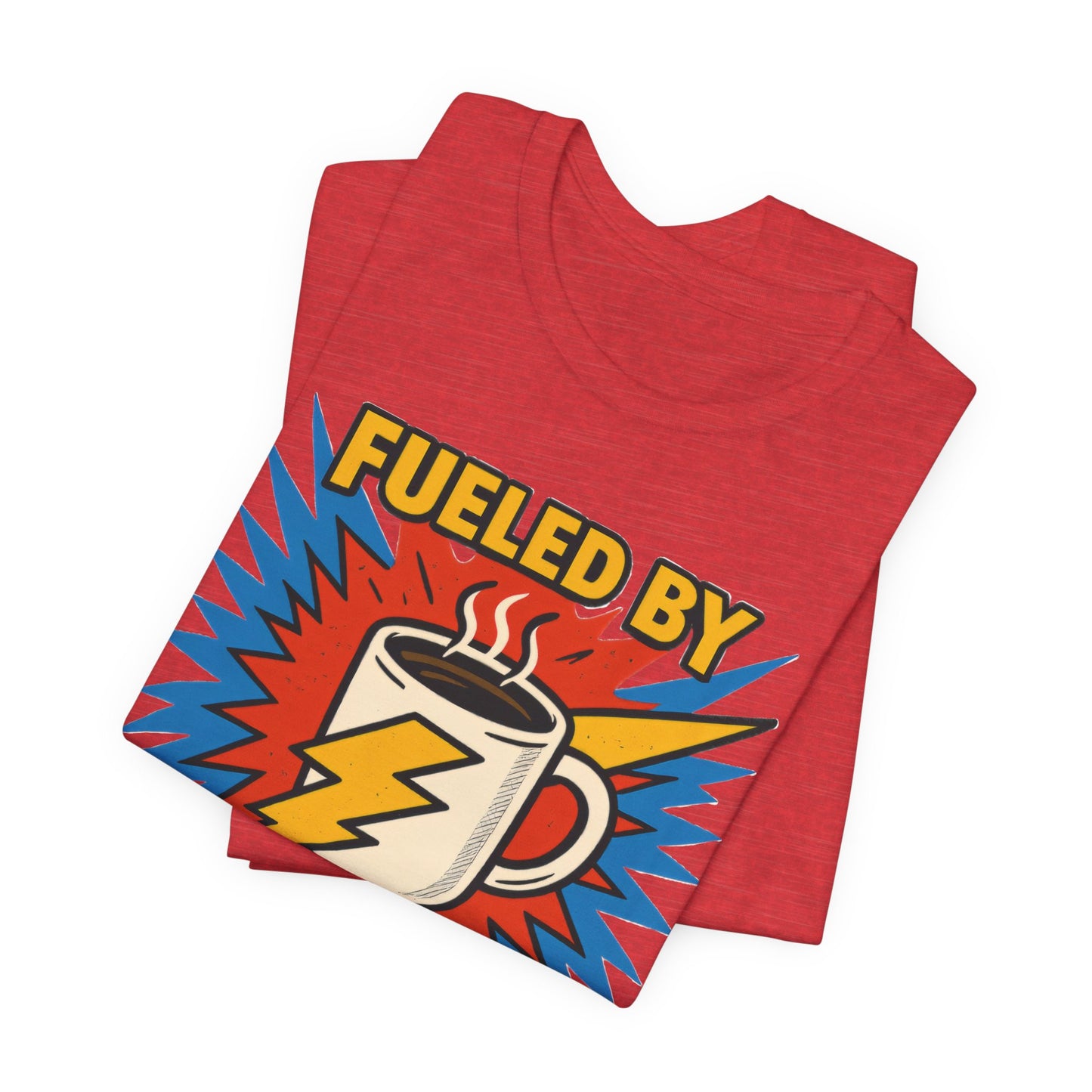 Caffeine Power Tee - Unisex Jersey Short Sleeve T-Shirt, Coffee Lover Gift, Casual Wear, Funny Quote Shirt, Birthday or Holiday Apparel