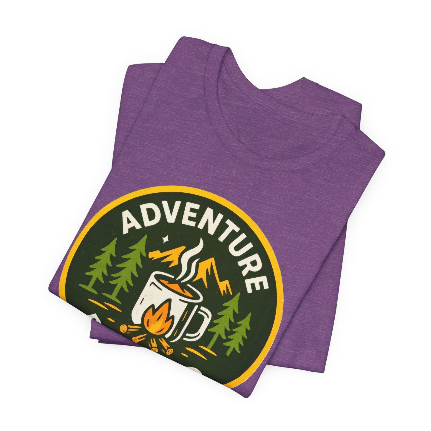 Adventure Roasted Tee - Unisex Short Sleeve Shirt, Outdoor Apparel, Camping Gift, Coffee Lover T-Shirt, Fun Adventure Wear