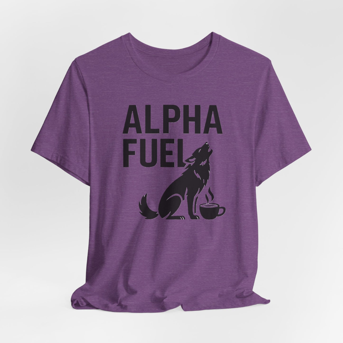 Alpha Fuel Unisex Tee, Coffee Lover T-Shirt, Gift for Baristas, Dog and Cat Owners Gift, Casual Everyday Wear