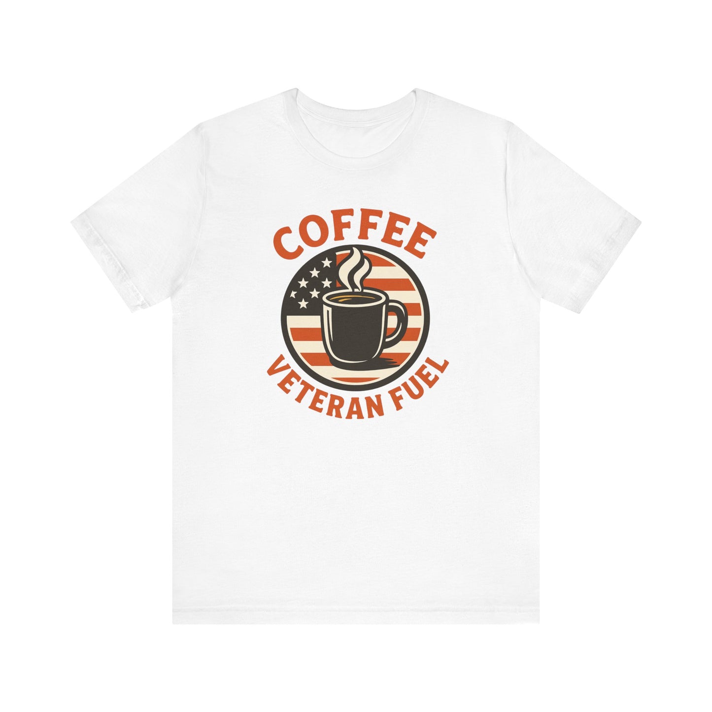 Coffee Lover's Veteran Tee - Unisex Jersey Short Sleeve Tee, Gift for Coffee Lovers, Veteran Appreciation, Casual Wear, Patriot T-Shirt