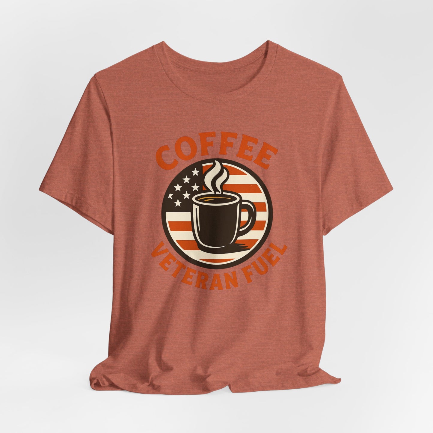 Coffee Lover's Veteran Tee - Unisex Jersey Short Sleeve Tee, Gift for Coffee Lovers, Veteran Appreciation, Casual Wear, Patriot T-Shirt