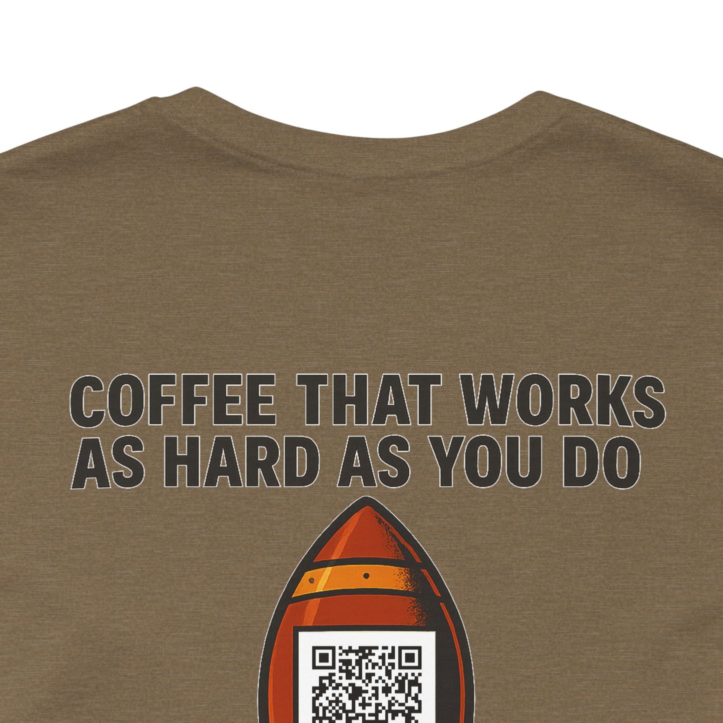 Coffee-Focused Promotional Rocket Tee, Motivational Shirt, Gift for Coffee Lovers, Fun Relaxed T-Shirt, Everyday Casual Wear