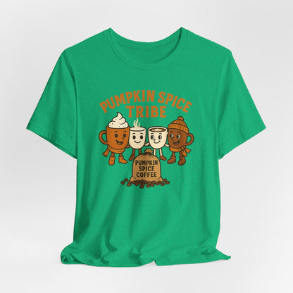 Pumpkin Spice Tribe Tee, Fall T-Shirt, Coffee Lover Gift, Unisex Shirt, Autumn Apparel, Pumpkin Spice Shirt