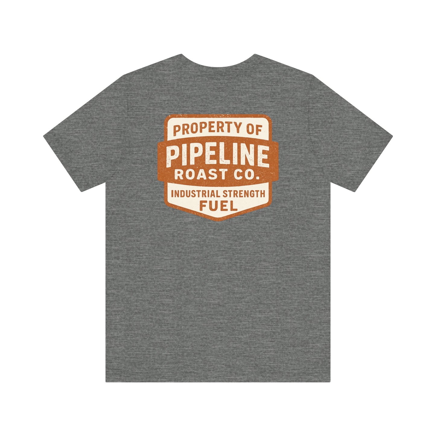 Rusty Vintage Pipeline Roast Co. Industrial Seal Tee – Rugged Workwear Style Coffee Shirt