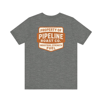 Rusty Vintage Pipeline Roast Co. Industrial Seal Tee – Rugged Workwear Style Coffee Shirt