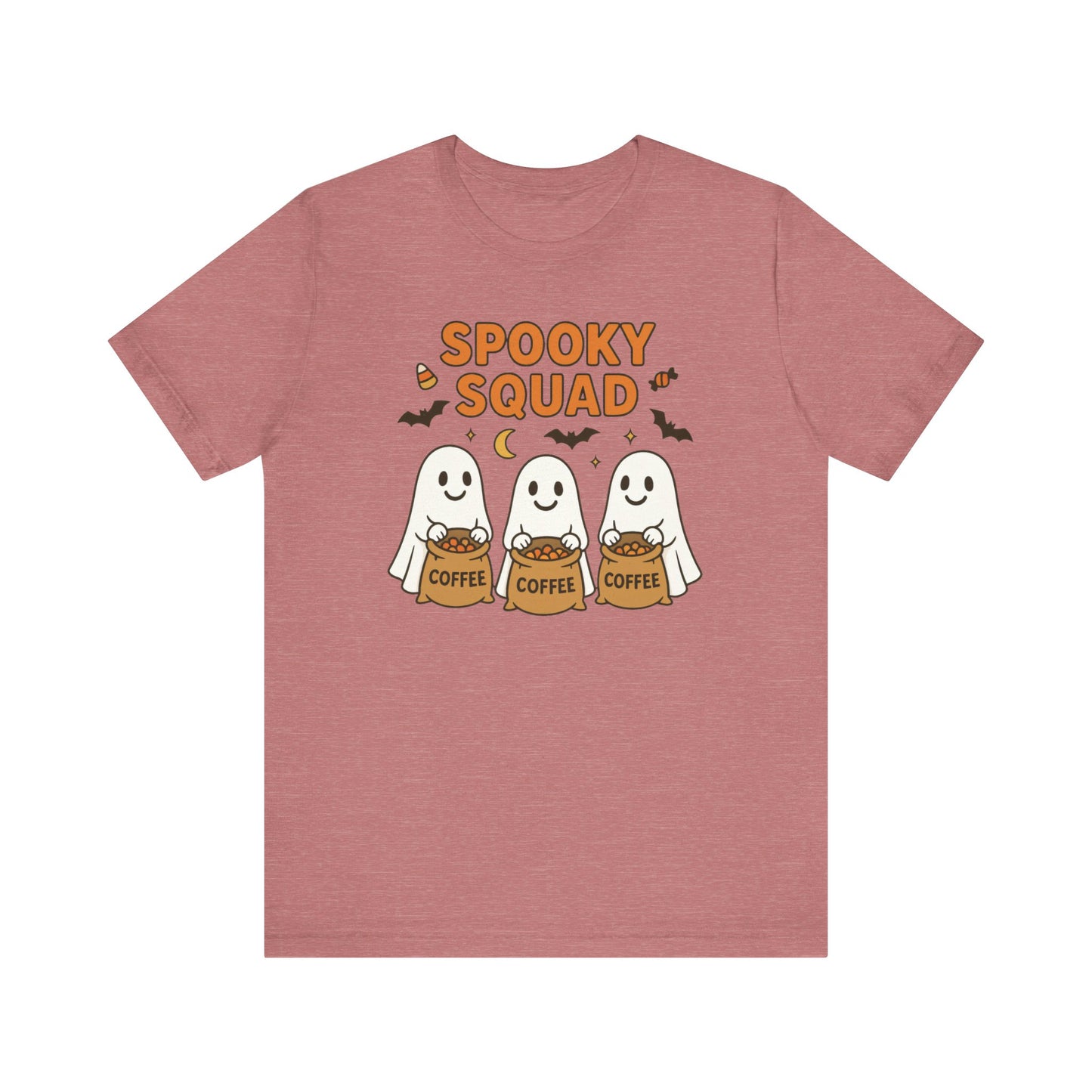 Spooky Squad Coffee Ghosts Tee – Halloween Shirt for Coffee Lovers