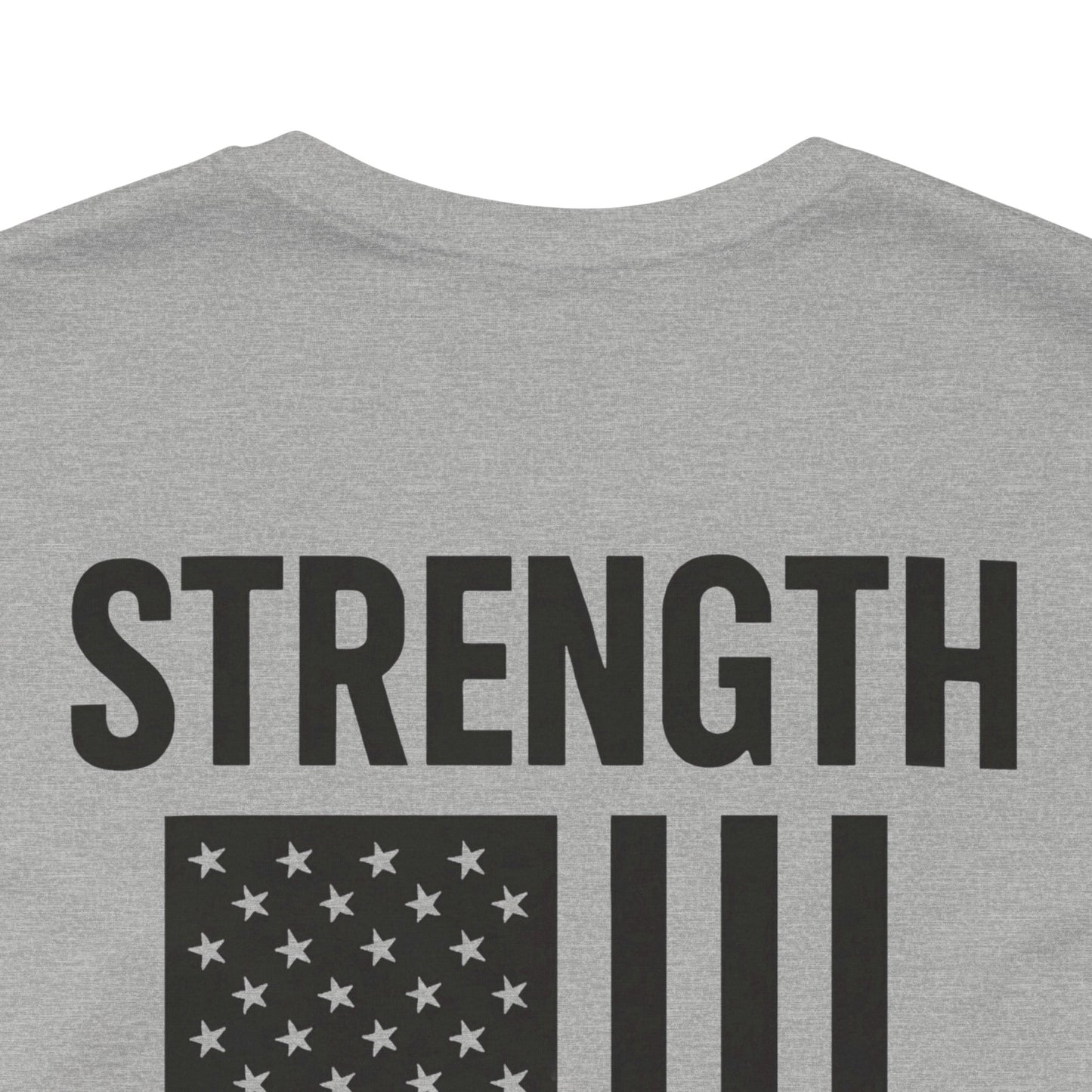 Patriotic Strength T-Shirt, Unisex Tee, 4th of July Shirt, Independence Day Apparel, Casual Summer Wear, Gift for Veterans