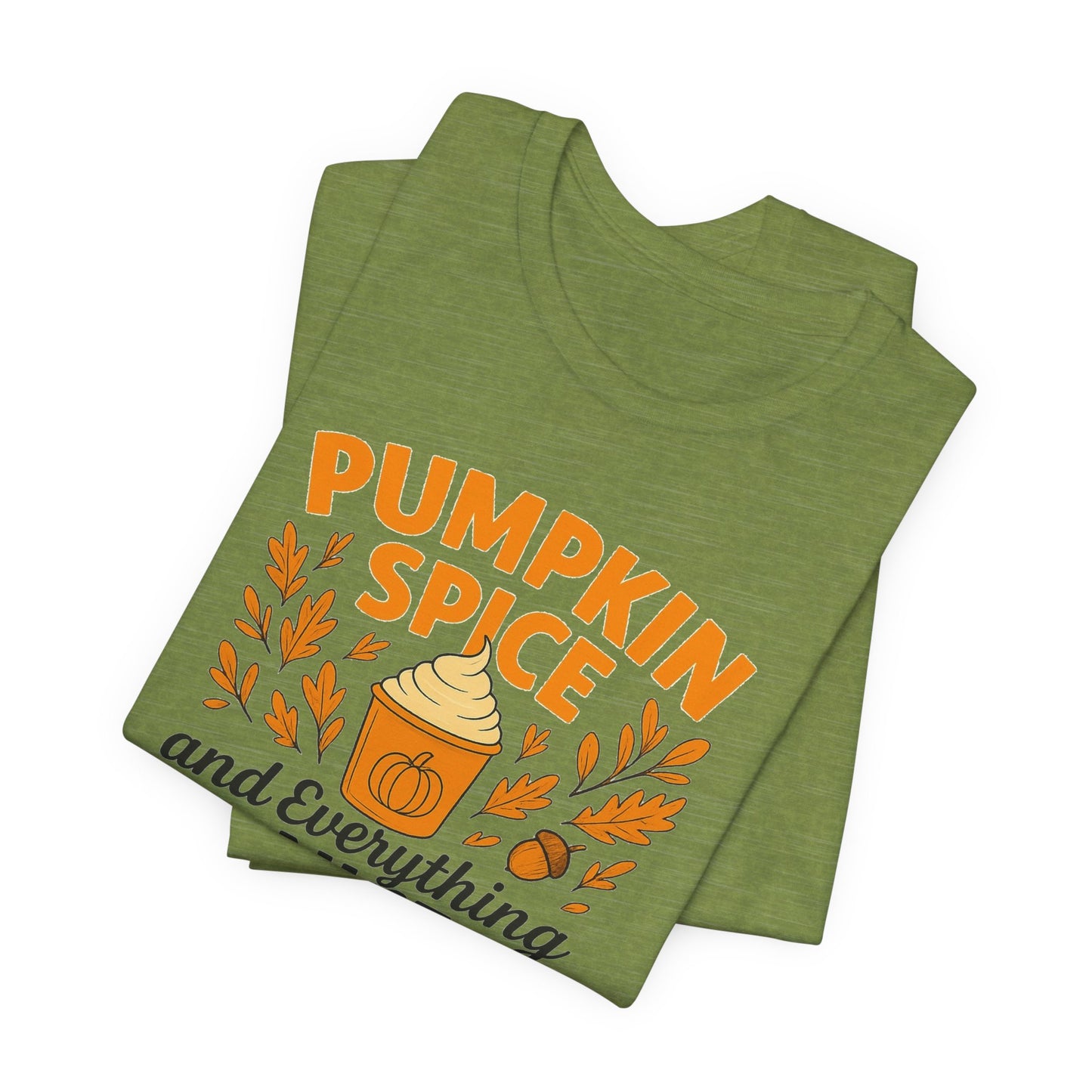 Pumpkin Spice Short Sleeve Tee | Fall Fashion, Cozy Vibes, Coffee Lovers, Gift for Her, Autumn Essentials