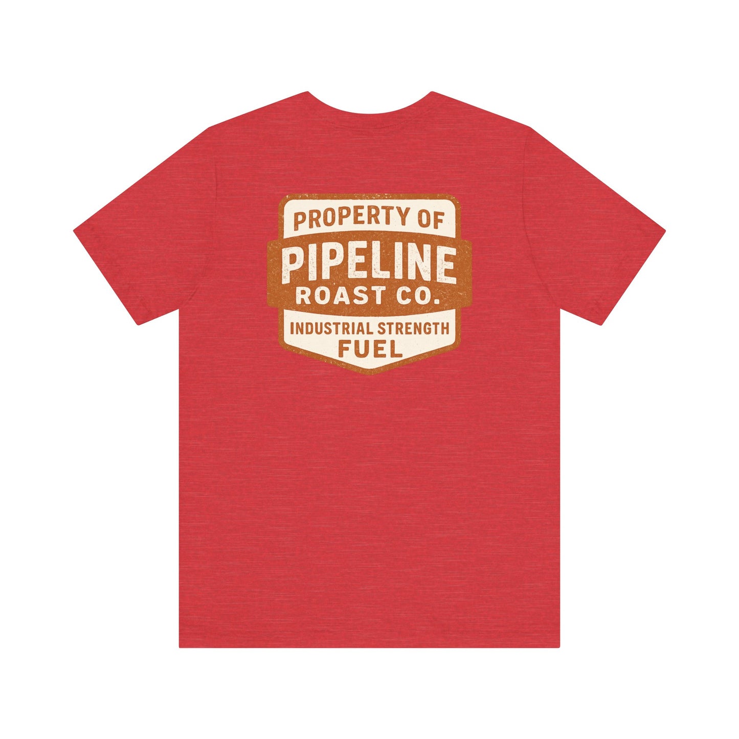 Rusty Vintage Pipeline Roast Co. Industrial Seal Tee – Rugged Workwear Style Coffee Shirt
