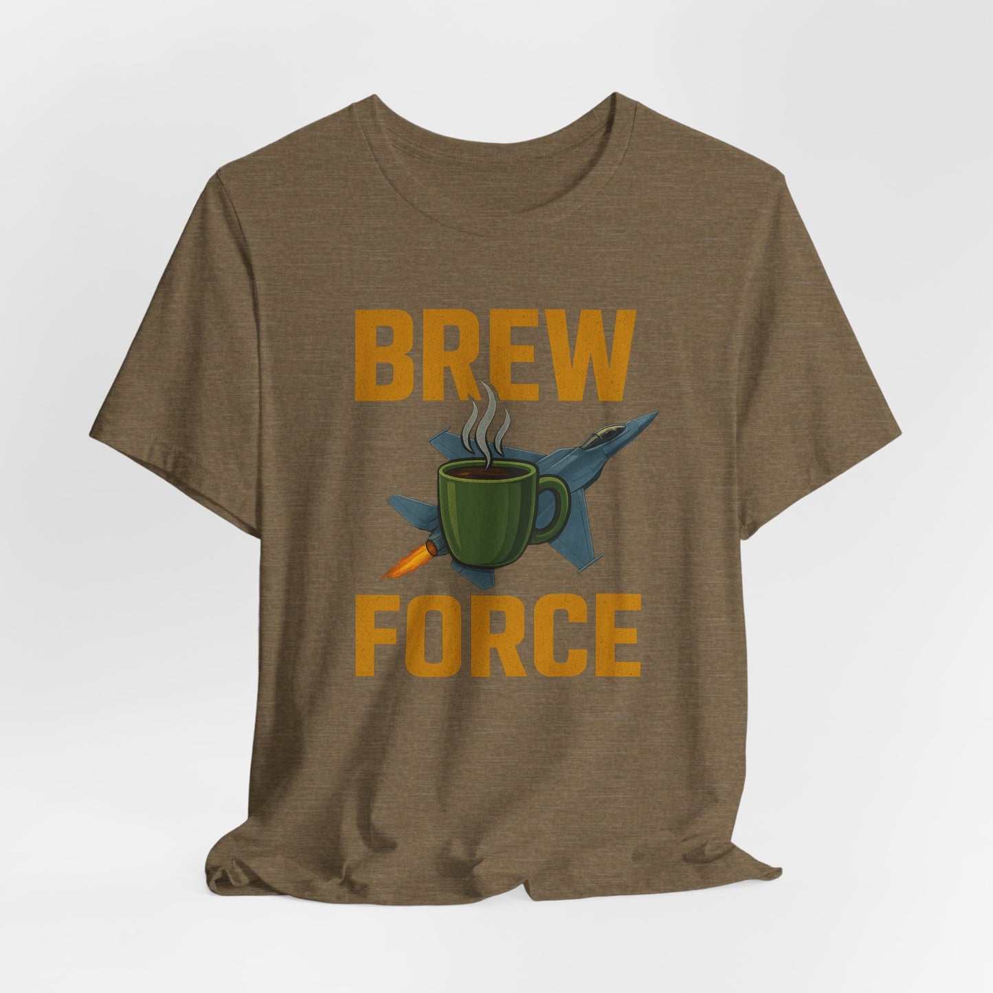 Brew Force Coffee Tee, Unisex Coffee Lover's T-Shirt, Gifts for Baristas, Father’s Day Gift, Coffee Enthusiast Apparel