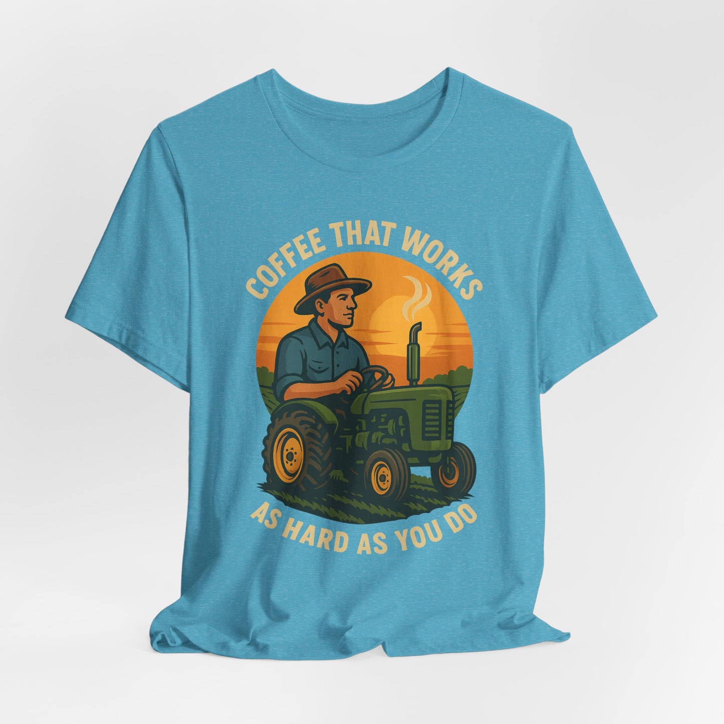 Coffee-Themed Unisex Tee, Vintage Farm Shirt, Coffee Lover Gift, Gifts for Him, Men's Graphic Tee, Cool Casual Wear