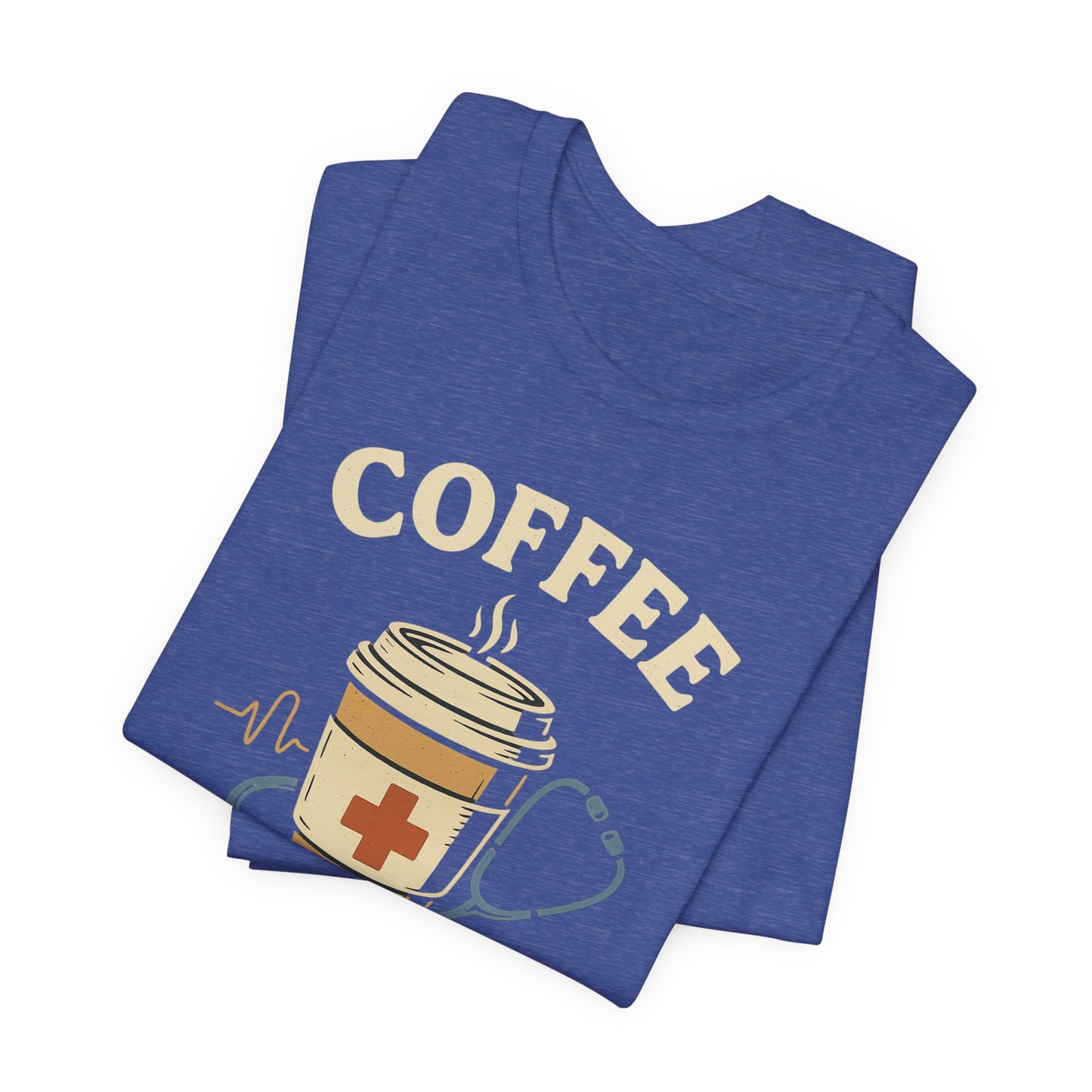Coffee Nurse Fuel Tee | Nurse Appreciation Gift, Medical Shirt, Funny Nurse Tee, Cute Coffee T-Shirt, Healthcare Humor Clothing