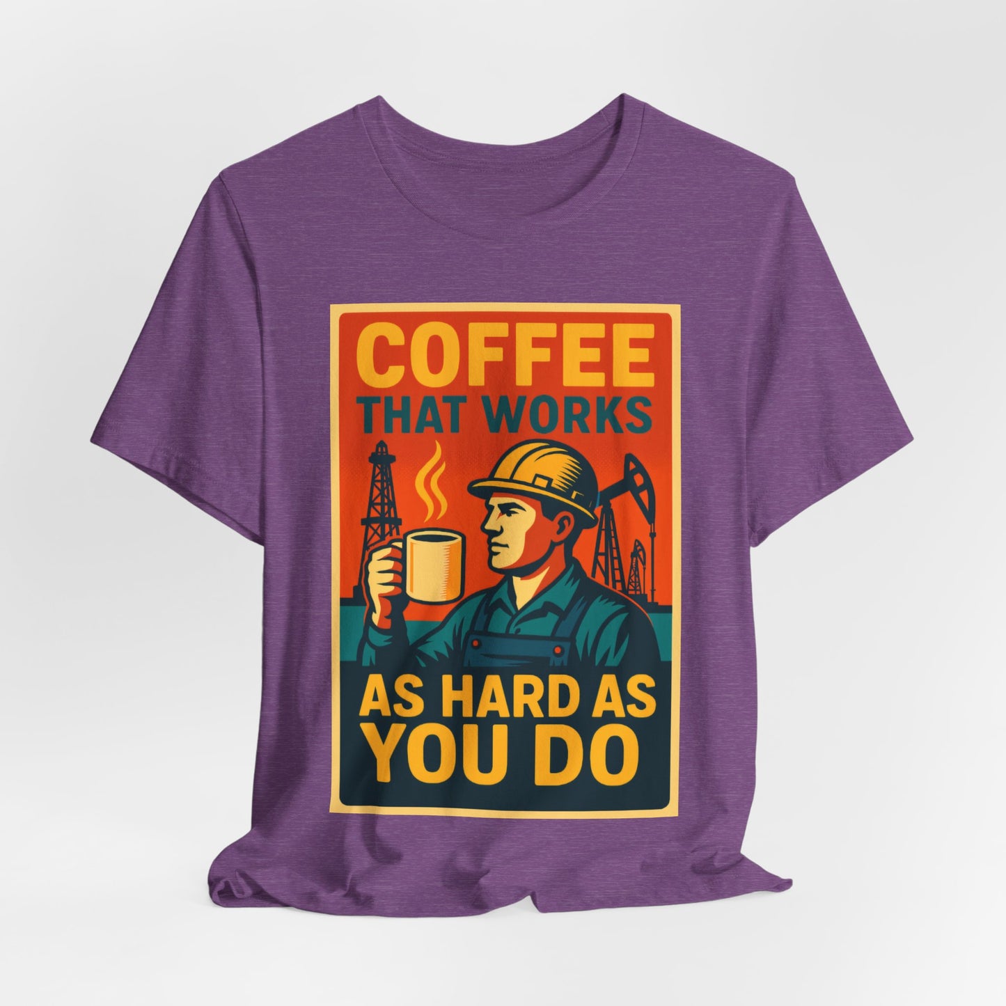Oil and Gas Coffee T-Shirt – Pipeline Grind Tee for Hardworking Coffee Lovers