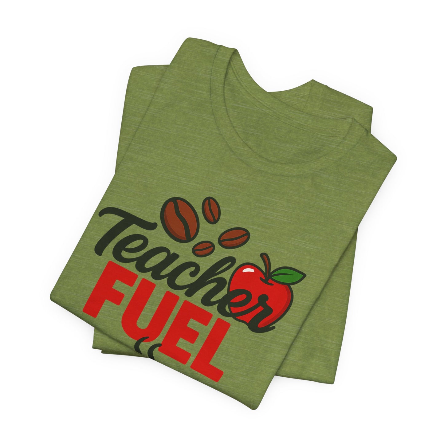 Teacher Fuel Unisex Jersey Tee | Coffee Lover Gift | Back to School | Teacher Appreciation | Fun Classroom Shirt