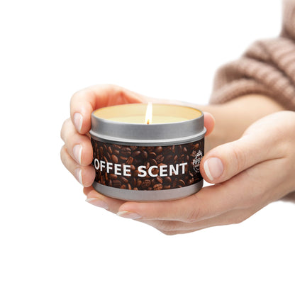 Pipeline Roast Co. Coffee-Scented Tin Candle | Hand-Poured Soy Wax, Cozy Gift for Coffee Lovers