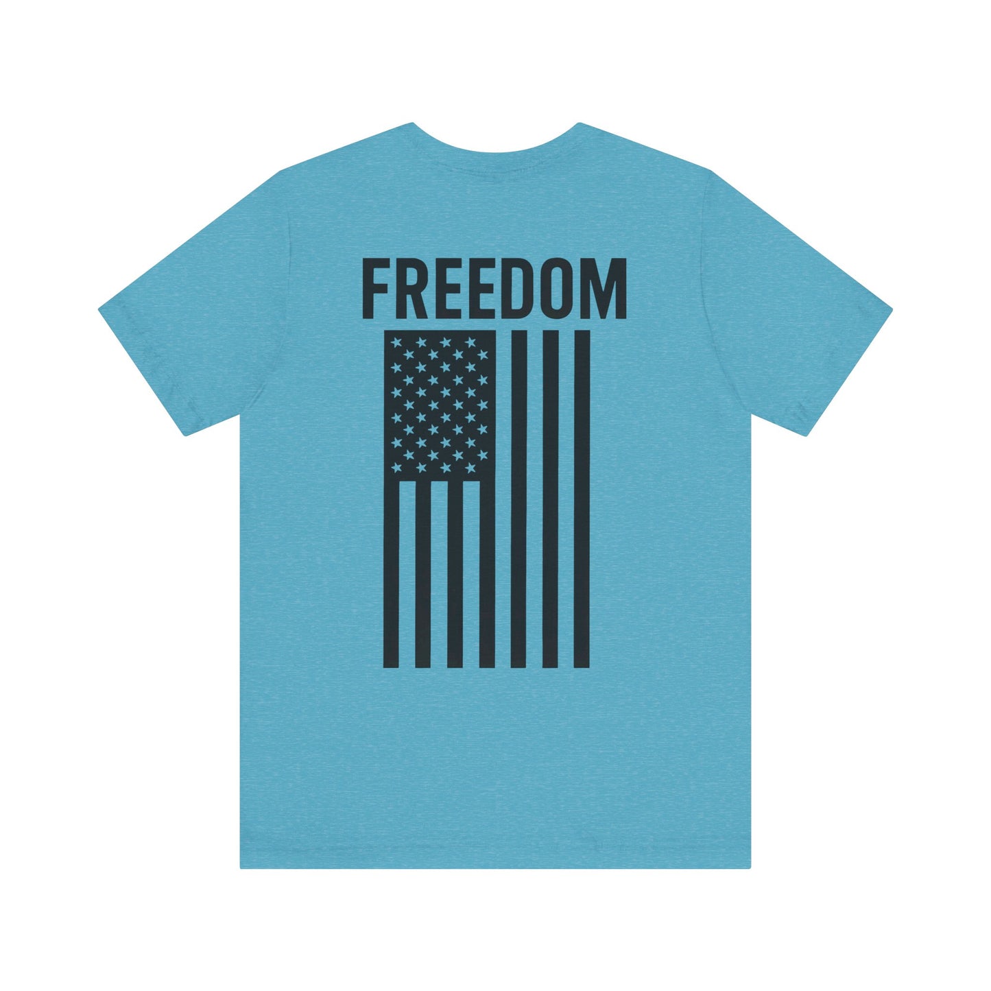 Freedom Flag Unisex Tee - Patriotic Shirt for Independence Day, Casual Wear, USA Pride, Gift for Veterans, Summer Style