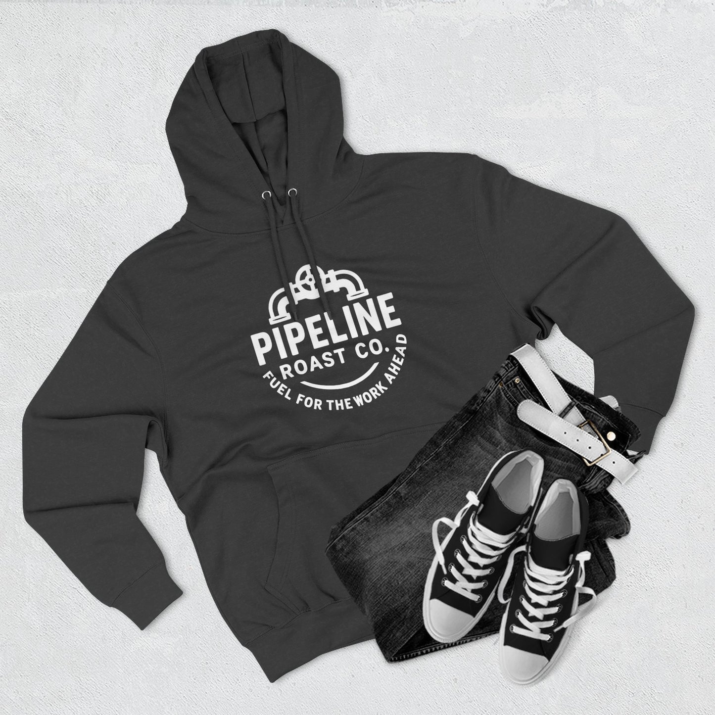 Pipeline Roast Co. Branded Hoodie – Cozy Coffee Hoodie for Hardworking Comfort