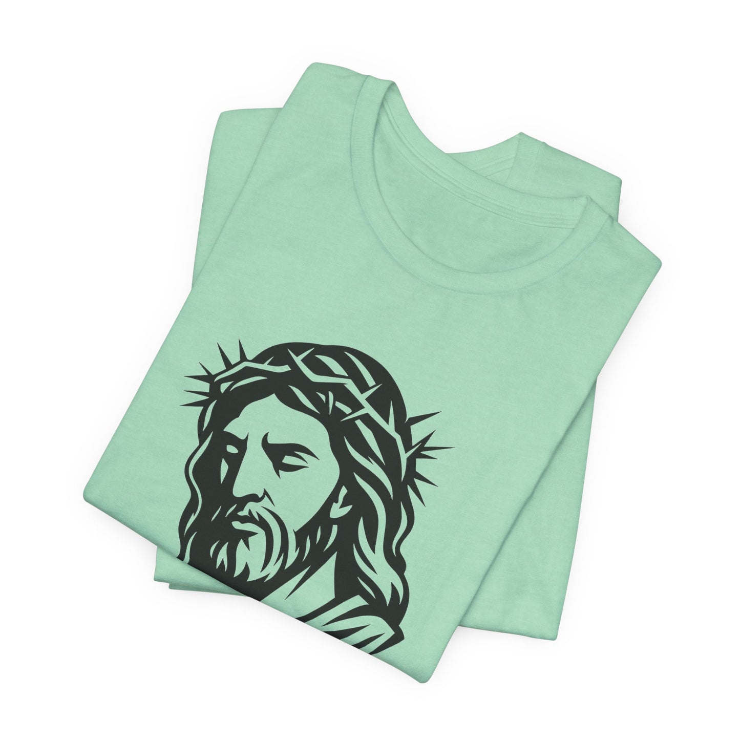 Faith Bible Verse Graphic Tee – Inspirational Psalm 23:5 Shirt, Crown of Thorns Design