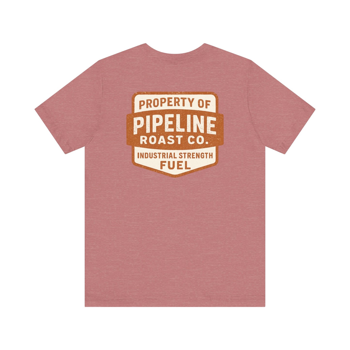 Rusty Vintage Pipeline Roast Co. Industrial Seal Tee – Rugged Workwear Style Coffee Shirt