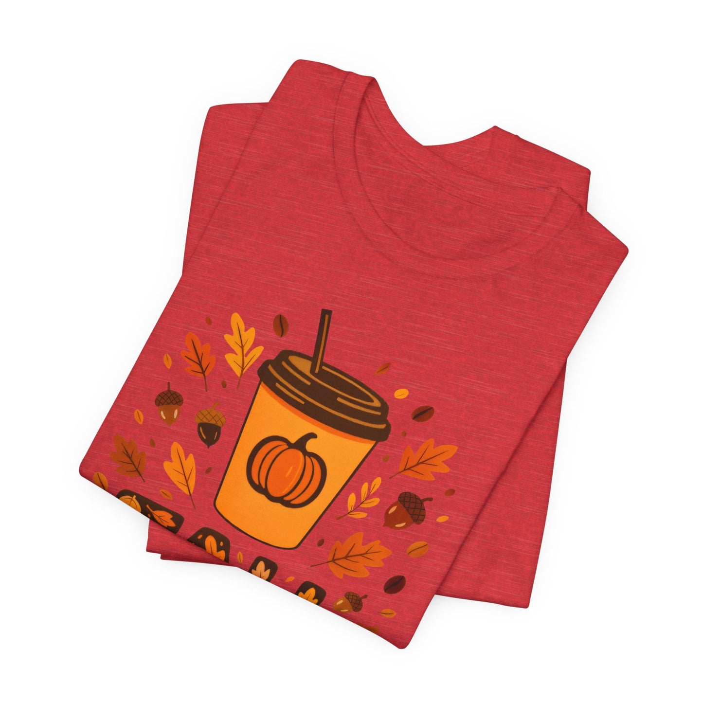 Autumn Coffee Lover Tee - Fall Vibes Unisex Shirt, Perfect for Cozy Days, Pumpkin Spice, Thanksgiving Gift, Seasonal Fashion, Casual Wear